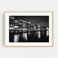 thumbnail image 1 of Damrak Canal B&W - Amsterdam Netherlands Photography Oak Framed Wall Art Print 16 x 24 inches, 1 of 6