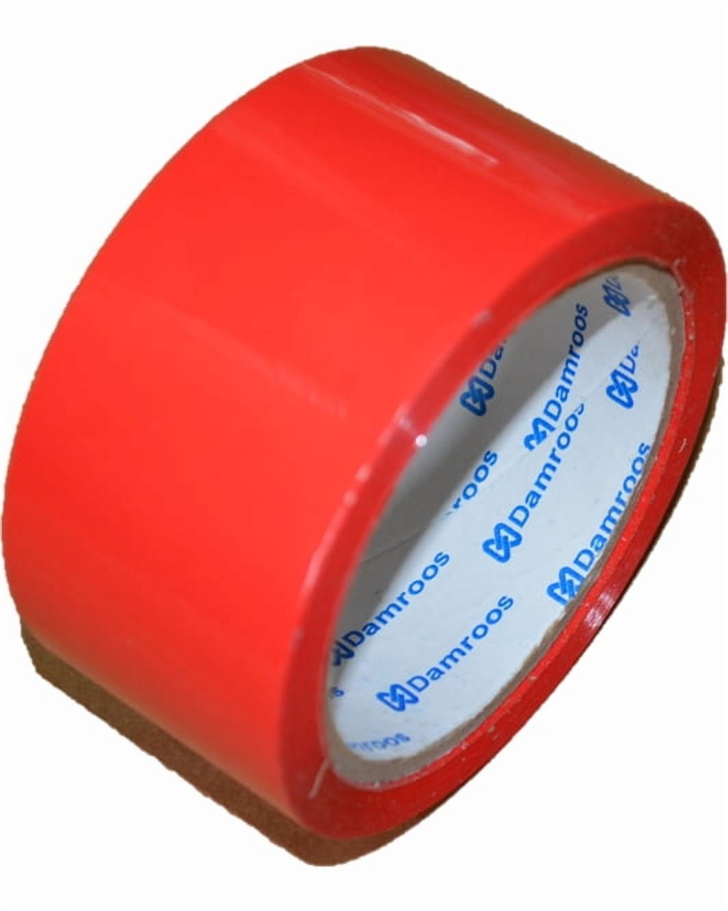 Damroos, 36 Rolls/Box, Carton Sealing RED Colored Tape, 48 MM x 100 Meter
