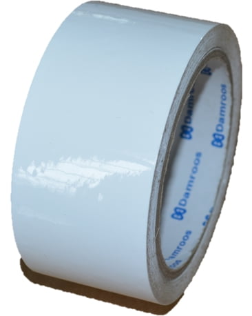 Damroos, 36 Rolls/Box, Carton Sealing White Colored Tape, 48 MM x 100 Meter