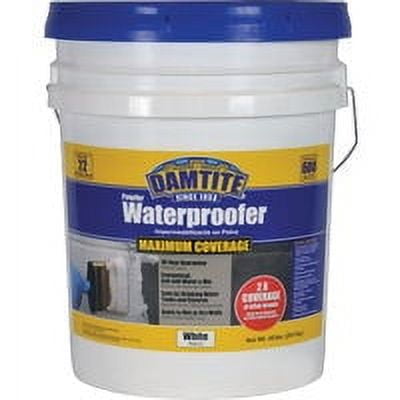Damtite Maximum Coverage Powdered Waterproofer, White, 45 lb.