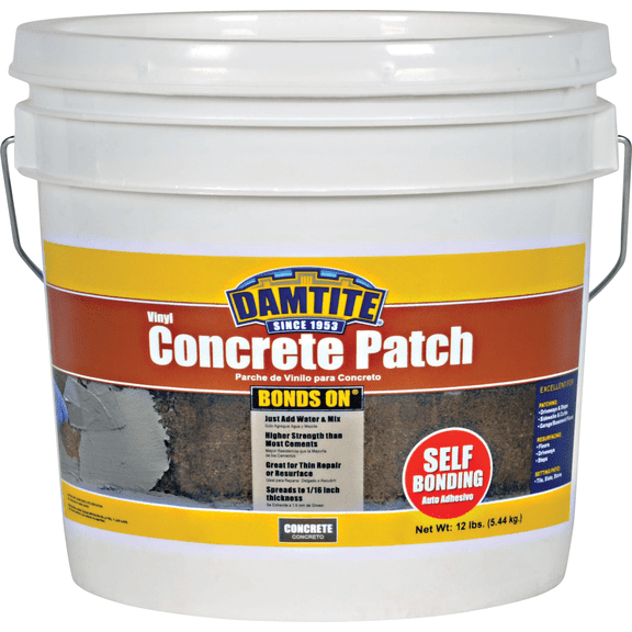 Damtite Waterproofing Damtite BondsOn Vinyl Concrete Patch - Pack of 4 Residential Use, Standard Application