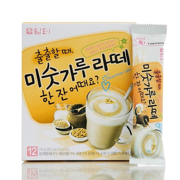 DAMTUH Misugaru Multi-Grain Powder Latte  Caffeine-Free, 20g  12 Sticks
