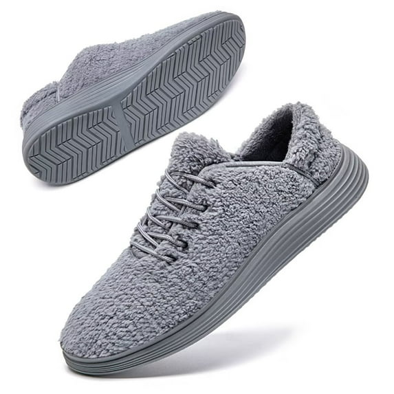 Htcenly Fashion Cotton-padded Shoes for Men Warm Winter Athletic Sports Lightweight Casual Shoes Comfortable Outdoor snow Shoes