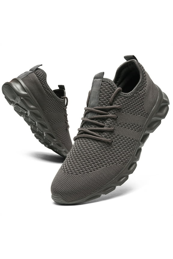 Fashion Sneakers Mens Running Shoes Casual Slip on Walking Shoes Athletic Sport Lightweight Breathable Mesh Comfortable Sole