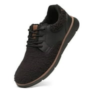 Damyuan Men's Comfy Winter Cotton Shoes Indoor Outdoor House Shoes Knit Lined Warm Soft Boots