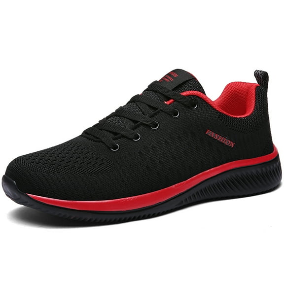 Damyuan Men's Fashion Sneakers Athletic Running Shoes Breathable Mesh Sports Shoes Lightweight Laced up Walking Gym Shoes Comfortable Non-slip Casual Shoes