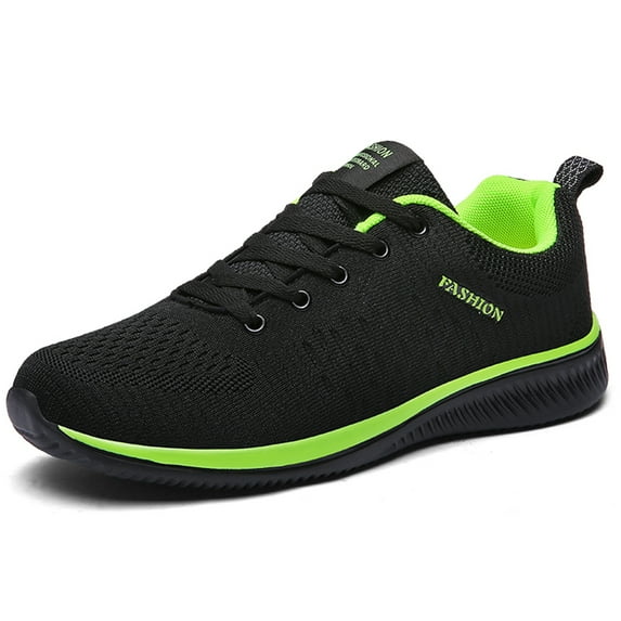 Damyuan Men's Fashion Sneakers Athletic Running Shoes Breathable Mesh Sports Shoes Lightweight Laced up Walking Gym Shoes Comfortable Non-slip Casual Shoes