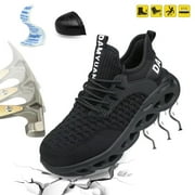 DAMYUAN Men's Safety Work Shoes Outdoor Fashion Industrial Work Shoes