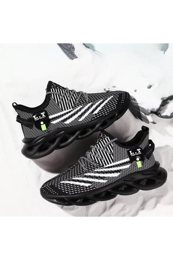 Men's Snow Sports Shoes with Winter Plush Warm Outdoor Cotton Shoes Fashion Multi Color Sole Hollow Sports Shoes