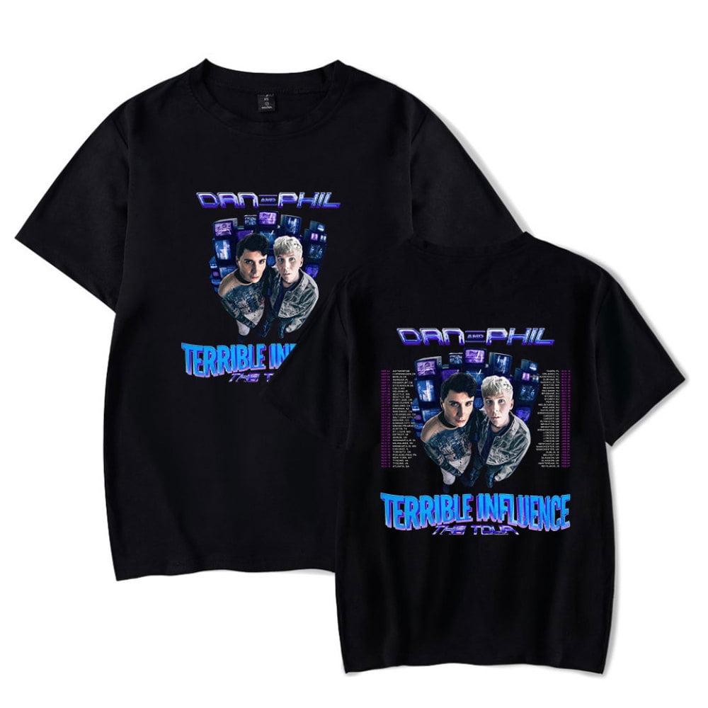 Dan And Phil Tour 2024 Merch Short Sleeve T-shirt Unisex Fashion