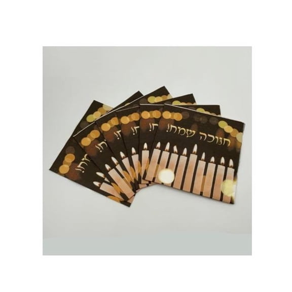 Dan As 74841 Happy Hanukkah Paper Napkins - 20 Piece