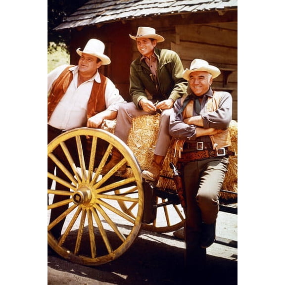 Dan Blocker, Lorne Greene and Michael Landon in Bonanza 24x36 Poster