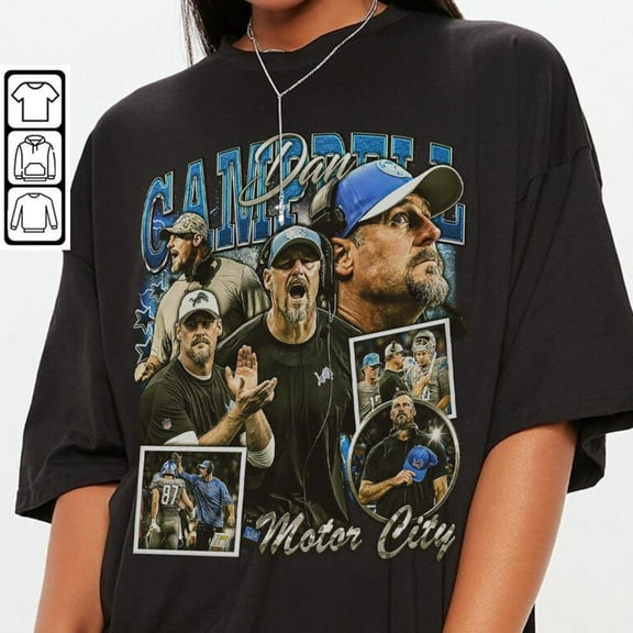 Dan Campbell Football Shirt, American Football Christmas Shirt Unisex, Football 90s Vintage Gift