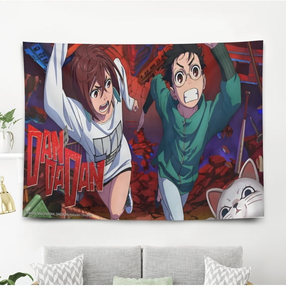 Dan Da Dan Evil Eye Tapestry Gift Wall Hanging Backdrop for Room Bedroom Girls Fans Background Banner Party Birthday Supplies Decor