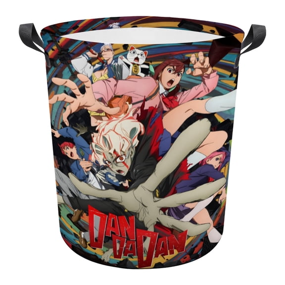 Dan Da Dan First Encounter Laundry Basket Laundry Hamper Storage Basket Organizer Hamper Storage Bins for Clothes Toys Box Nursery Hamper Gift Basket with Handles 15.7 x 19.6 inches