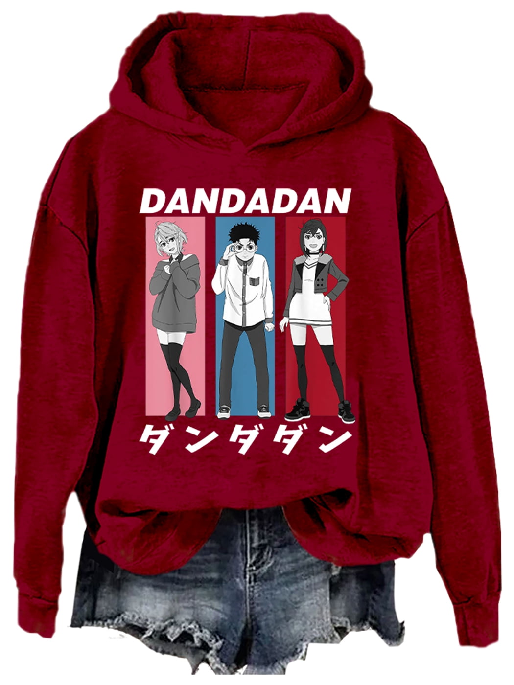 Dan Da Dan Momo Okarun Aira Hoodie, Dandadan Hoodie, Dan Da Dan