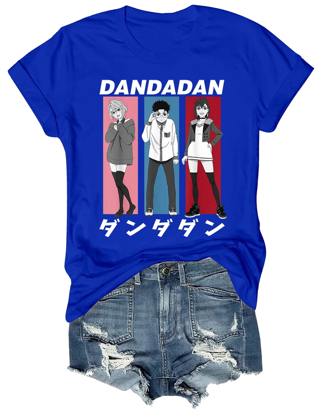 T-shirt Dan Da Dan - Anime Avec Okarun, Momo Ayase, Etc., 100% Coton, Noir, Tailles S à 5XL