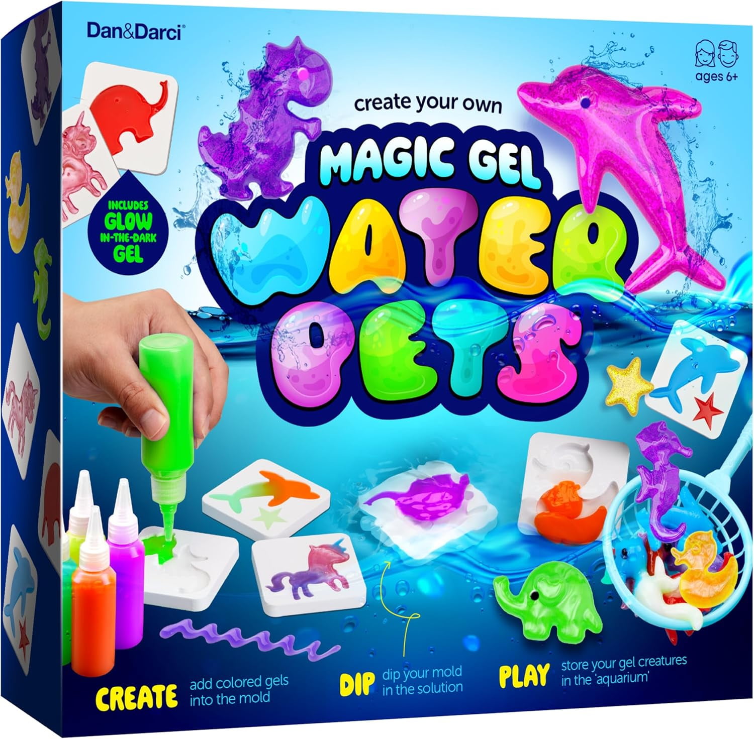 Dan&Darci Aqua Fairy Water Gel Kit for Kids - Craft for Kids - Magic Elf Toy Kits - Waters Pets ...