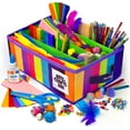 thumbnail image 1 of Dan&Darci Crafting Materials Box Kits Multicolor Arts & Crafts Supplies 500 Piece Kit, 1 of 9