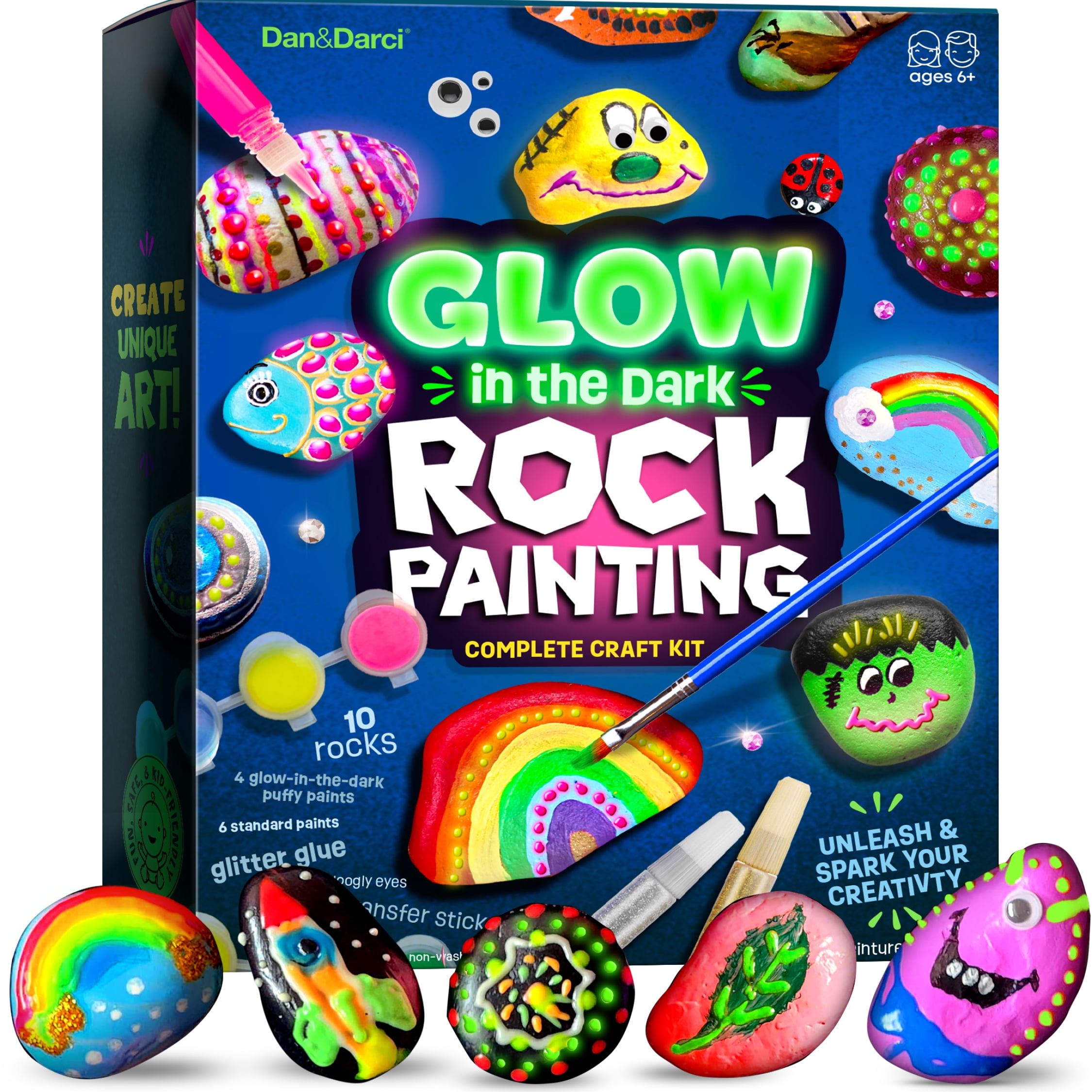 Glow in the Dark Rock Painting Kit Glow in the Dark Rock Painting Kit