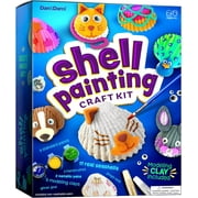 Dan&Darci Kids Sea Shell Painting Kit - Fun Arts & Crafts Gifts for Boys and Girls - Craft Activities Kits - Creative Art Activity Gift Toys for Age 4 - 12