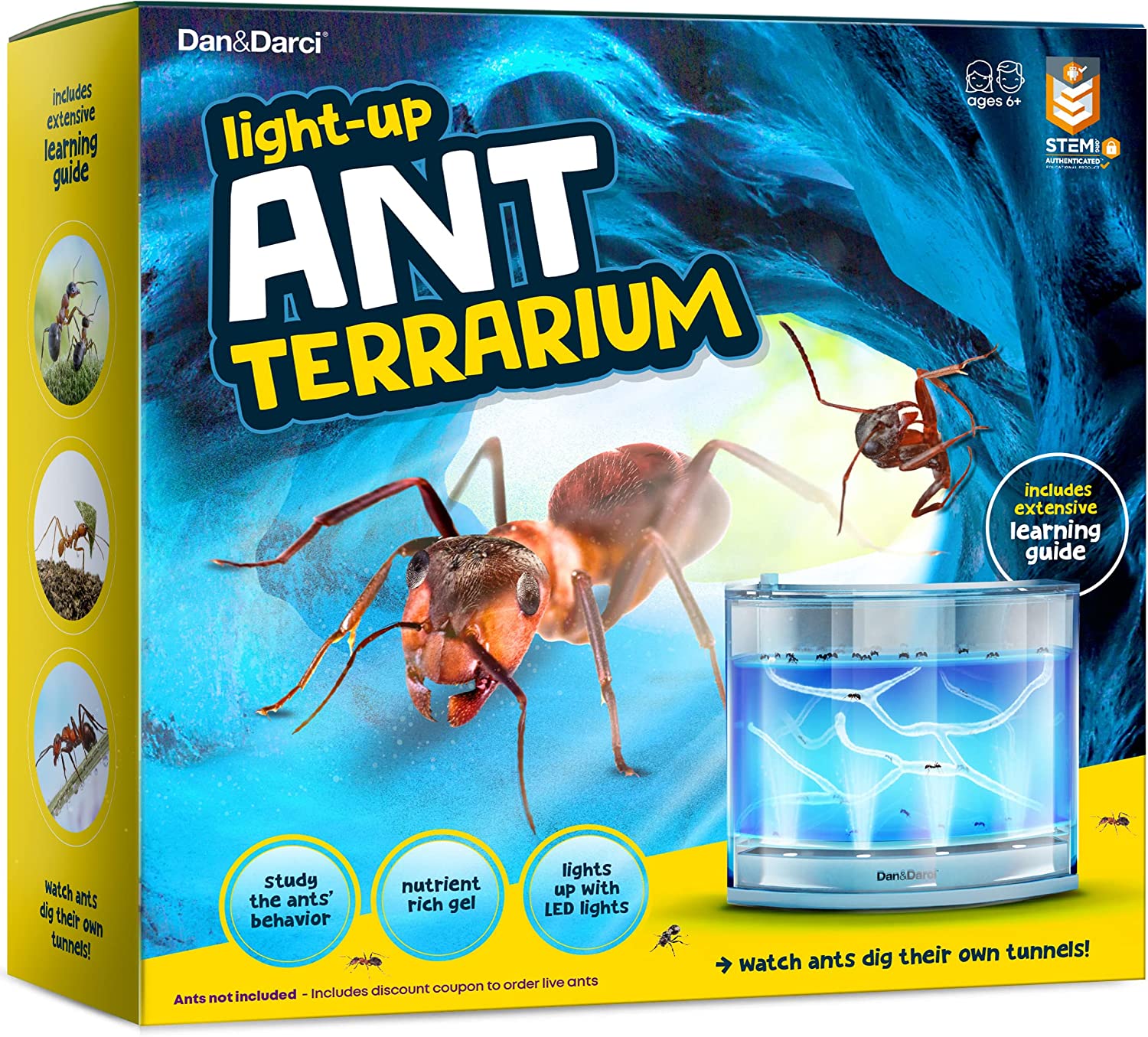 HydroPets Live Sea Pets Habitat Kit, Light Up Tank - Hatch & Grow