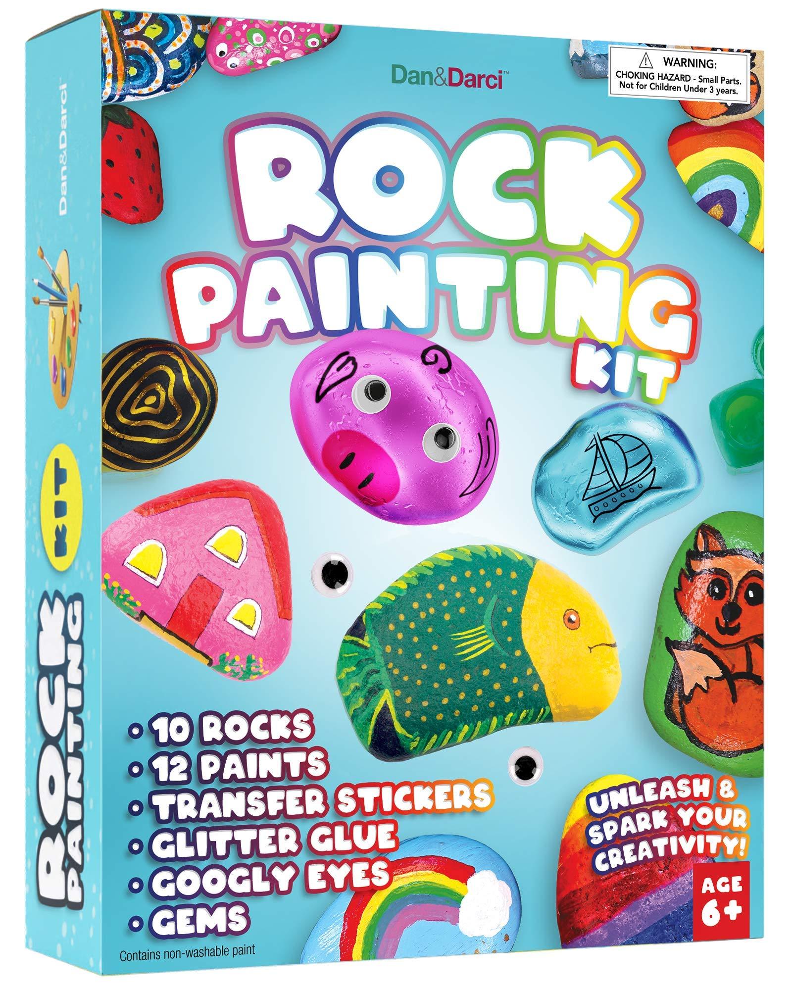 Dan&Darci Gem Art, Kids Diamond Painting Kit Big 5D Gems Arts and
