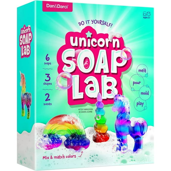 Dan&Darci Unicorn Soap Lab Multicolor Do-It-Yourself Soap Making Kits