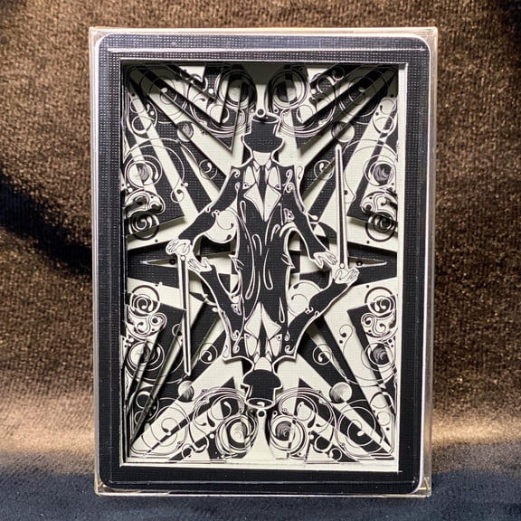 Dan&Dave Smoke&Mirrors Joker Star carved playing cards by Victor de Urda 1 of 1