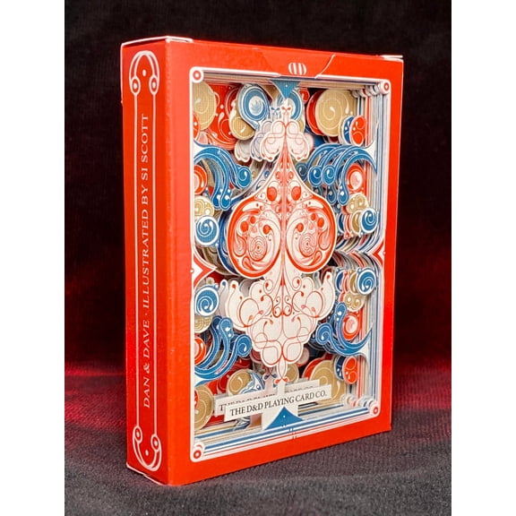 Dan & Dave Smoke & Mirrors V8 - Red Ace carved playing cards by Victor de Urda