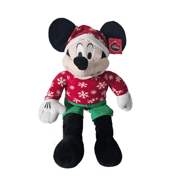 Dan Dee Collector's Choice Disney Christmas Mickey Mouse Plush Weighted Bottom 24"