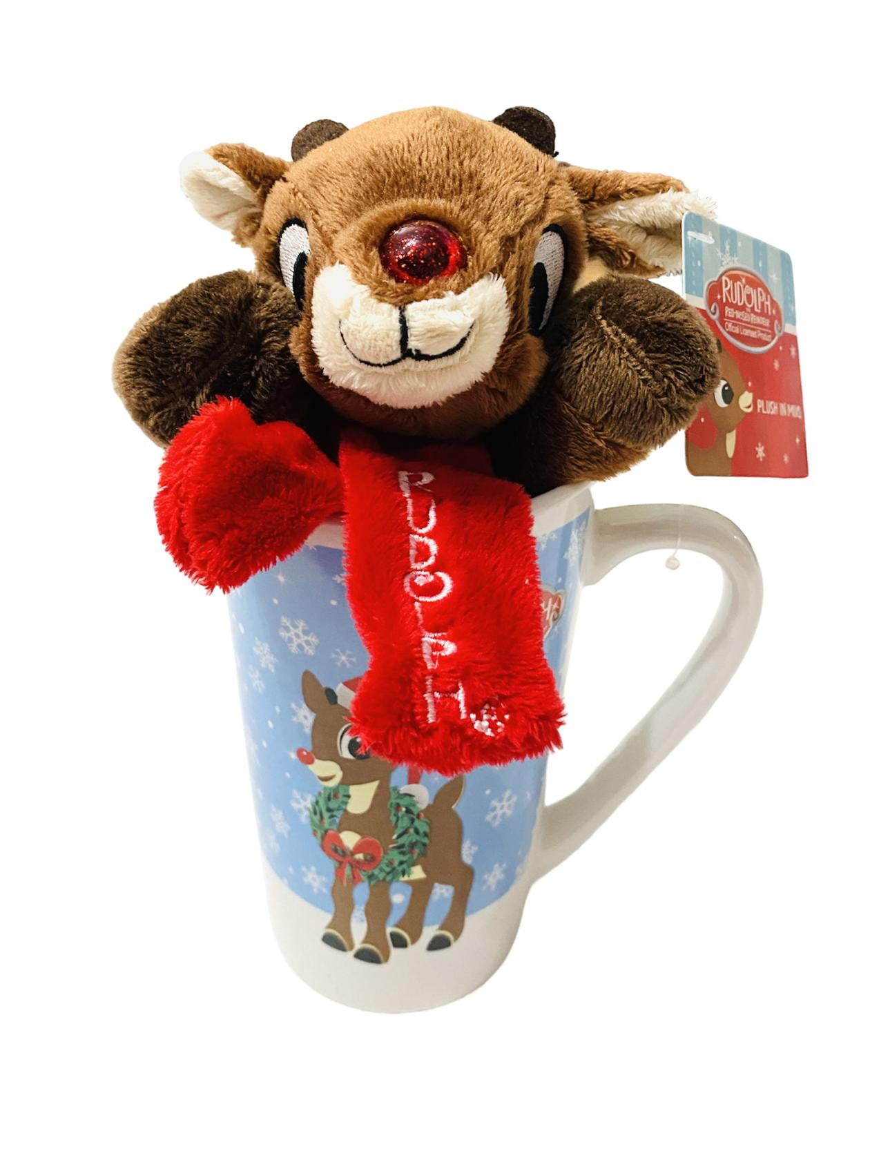 Red-Nosed Reindeer Personalized Christmas Mugs