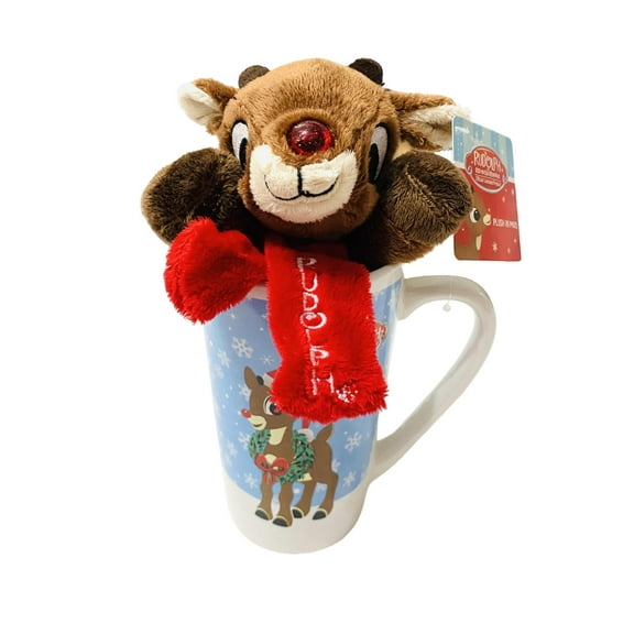 Dan Dee Rudolph the Red-Nosed Reindeer Mug and Plush Rudolph