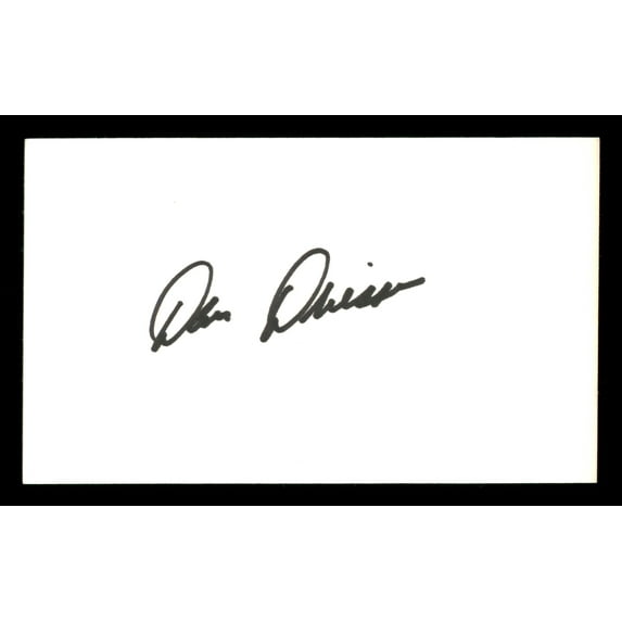 Dan Driessen Autographed 3x5 Index Card Cincinnati Reds SKU #205384