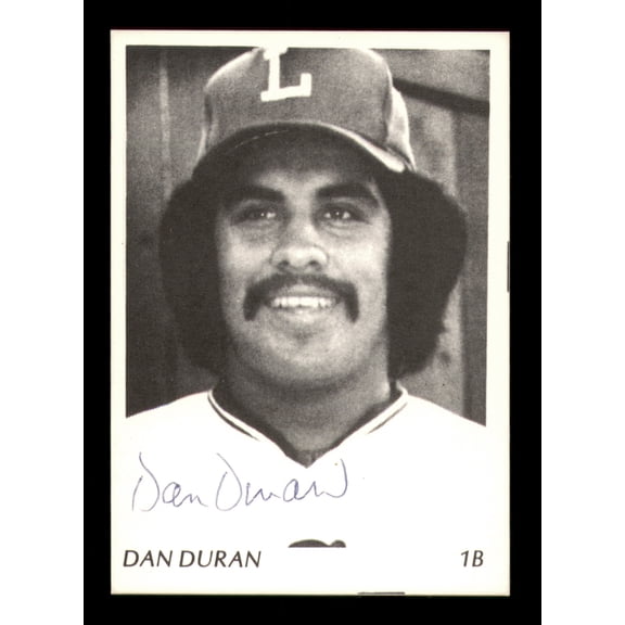 Dan Duran Autographed 1975 TCMA Rookie Card Lynchburg Rangers SKU #231552
