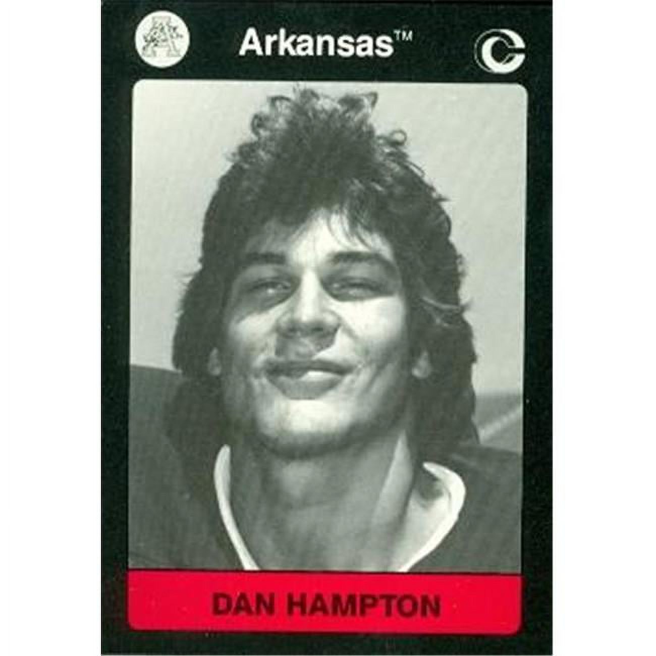 Dan Hampton Football Card (Arkansas) 1991 Collegiate Collection No.6