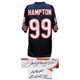 thumbnail image 1 of Dan Hampton Signed Navy Custom Jersey w/HOF 2002, 1 of 1