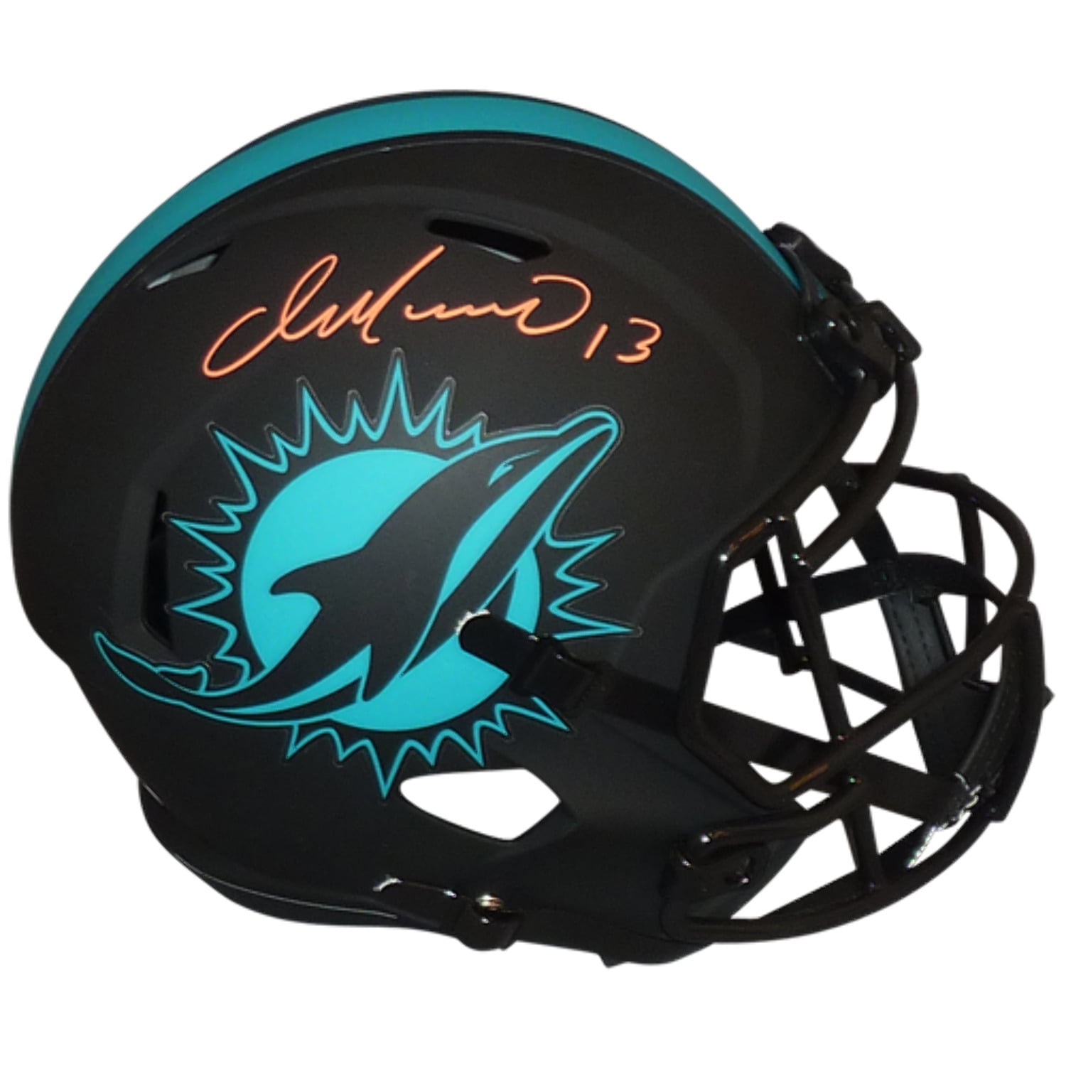 Dan Marino Autographed Miami Dolphins (ECLIPSE Alternate) Deluxe Full-Size Replica Helmet - Beckett