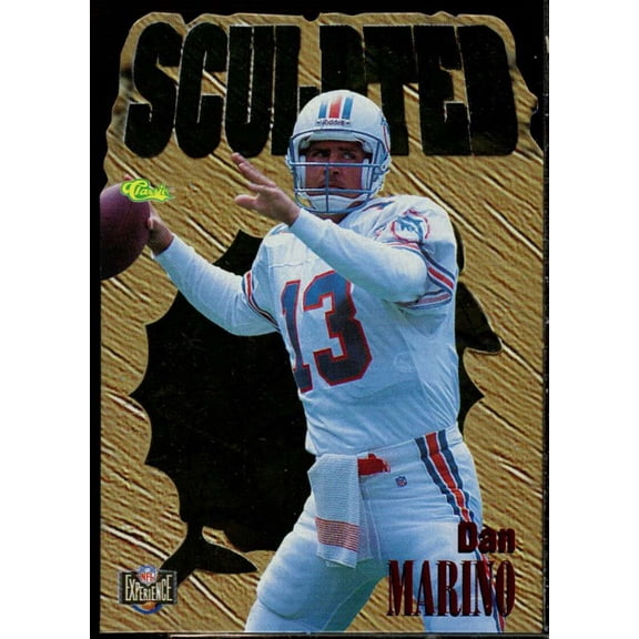 Dan Marino Card 1996 Classic NFL Experience Sculpted #S12