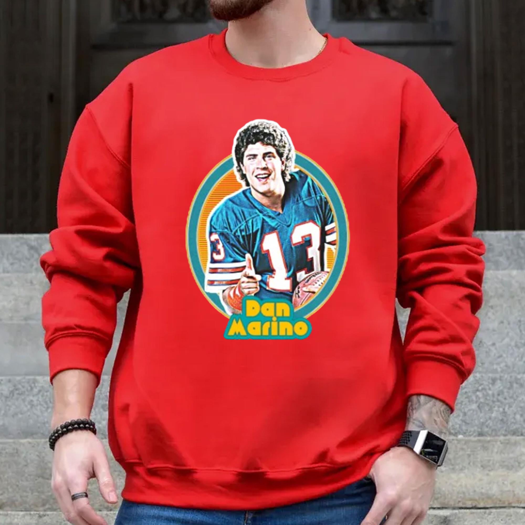 Dan Marino Retro 80s Football Fan Design Sweatshirt Dan Marino Sweatshirt LIMITED EDITION 11 COLOR OPTIONS NEW INSTOCK Walmart