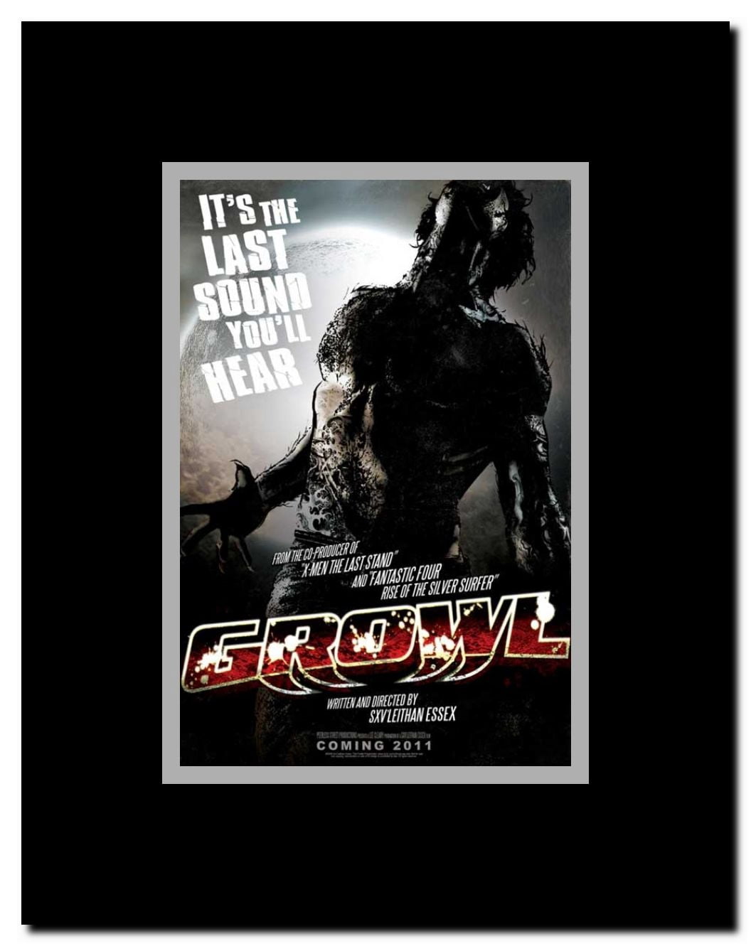 Dan McManis Growling Tiger Framed Movie Poster