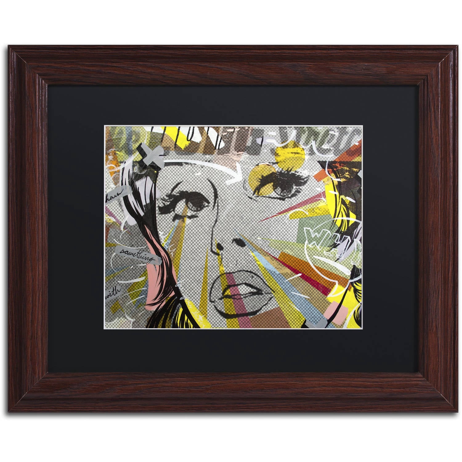 Dan Monteavaro 'The Long Stretch' Black Matted Framed Art