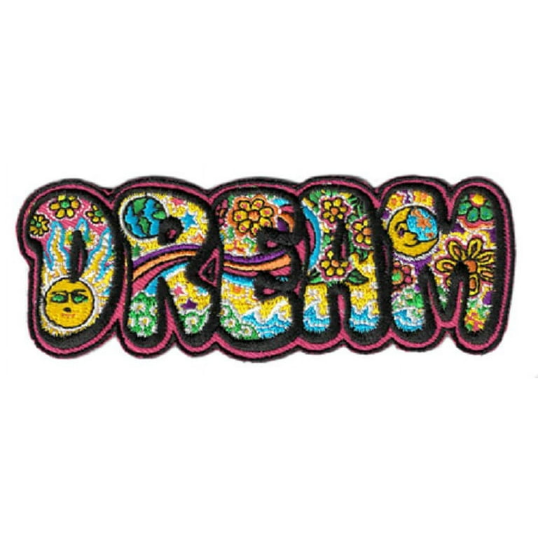 Dan Morris Dream Patch - Embroidery Iron-On Backing Sew-On Patch - 4 x 1.4