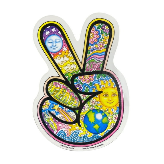 Dan Morris - Peace Fingers - Sticker / Decal