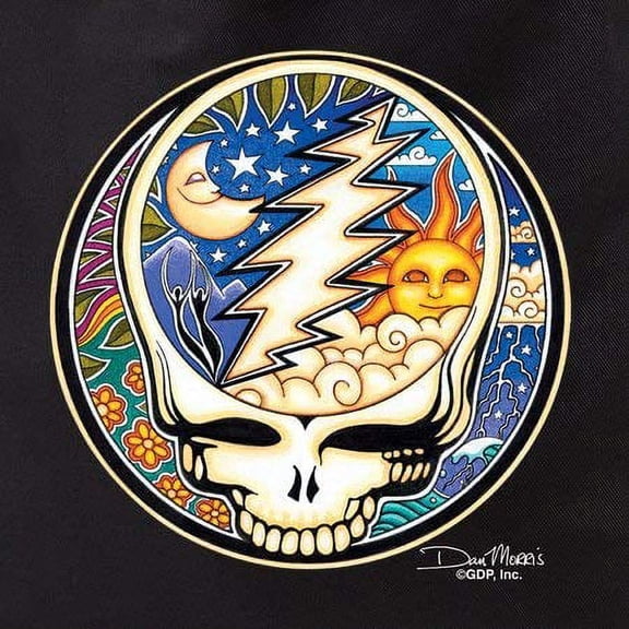 Dan Morris Steal Your Face - High Quality Cotton TOTE Shopping BAG - 15" x 16" - Black