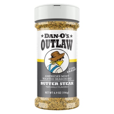 Dan-O’s Outlaw Butter Steak - All purpose seasoning great for grilling (6.9 oz)