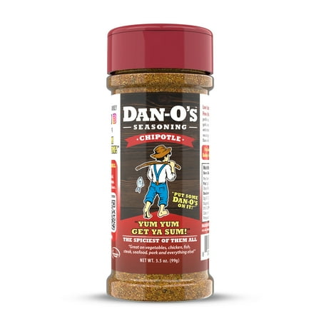 Dan-O's Chipotle Seasoning - All-Purpose Seasoning - Great for grilling & smoking anything - Small bottle (3.5 oz)