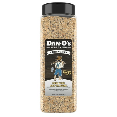Dan-O's Crunchy™ Seasoning - All-Purpose Seasoning - Great for cooking & grilling anything - Large bottle (20 oz)