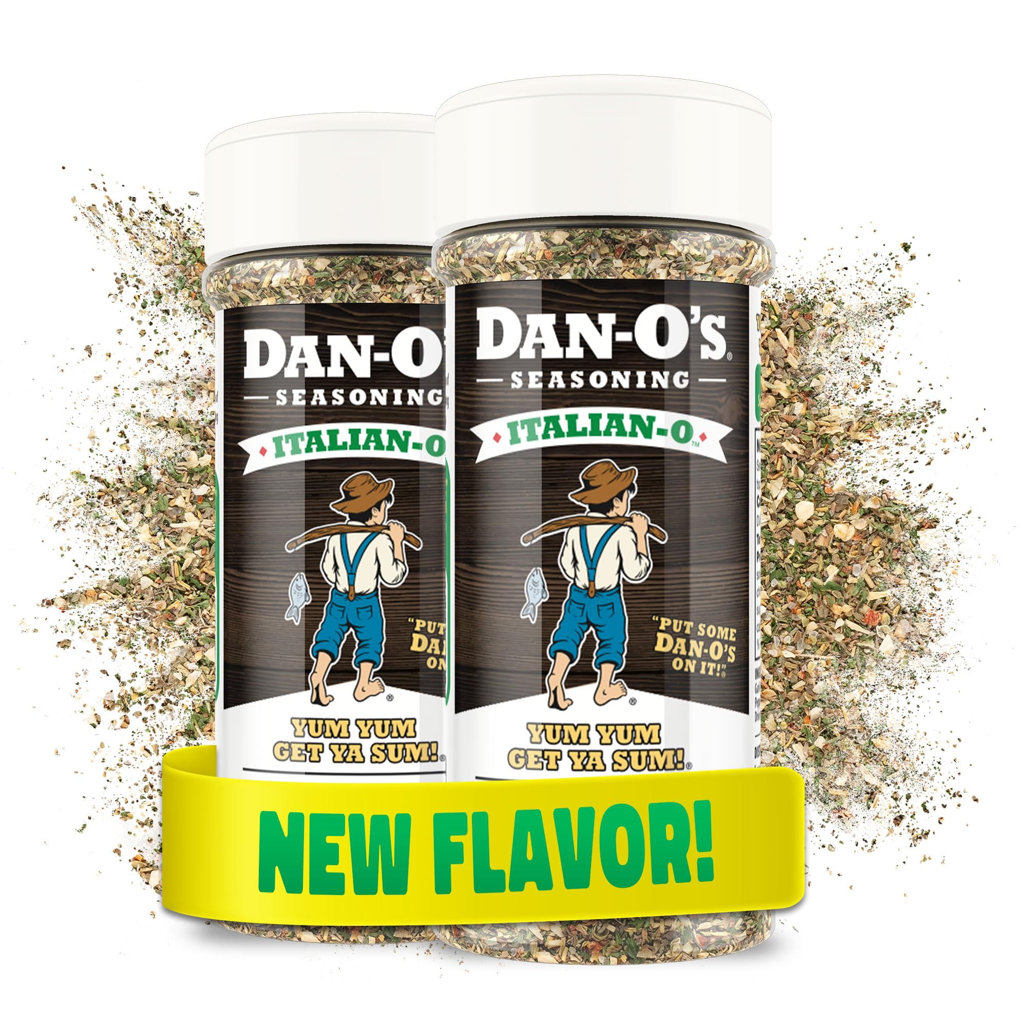 Dan-O's Italian-O Seasoning, 1.7 oz Bottle, 2 MHD1Pack, Seasoning for Pasta, Pizza, Salad, Veggies and More, Sugar Free, Zero Calorie, Use this Spice Blend to Craft Meatballs or Pasta Sauce