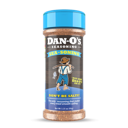 Dan-O's SEA-soning™ Seasoning - All-Purpose Seafood & Fish Seasoning - Great for cooking & grilling anything - Small bottle (3.35 oz)